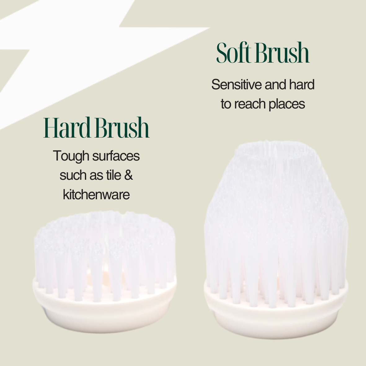 SCRUBBER BRUSH HEADS (4PK)