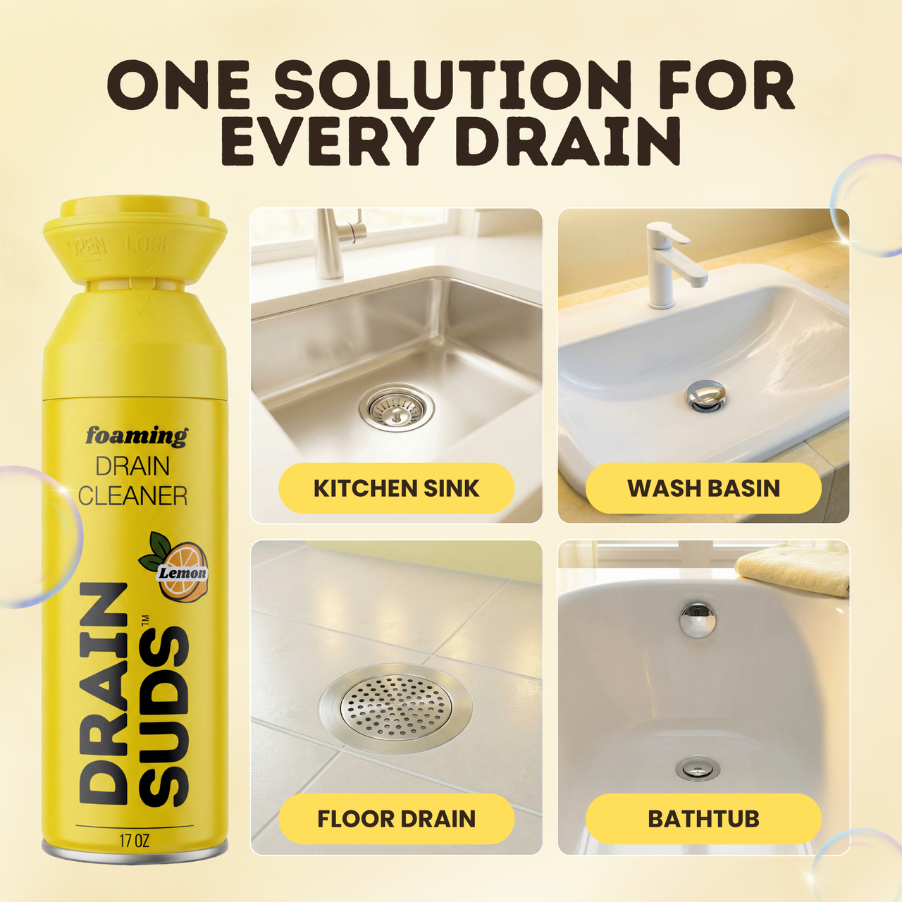 DRAIN SUDS™ - LEMON
